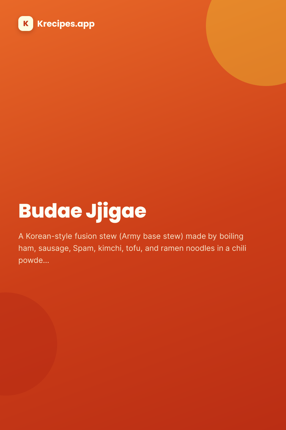 Budae Jjigae — Korean Food Recipes