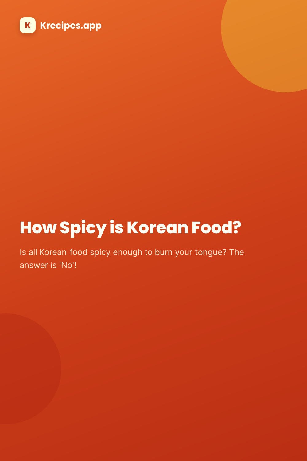 How Spicy is Korean Food? (매운맛 안심 가이드)