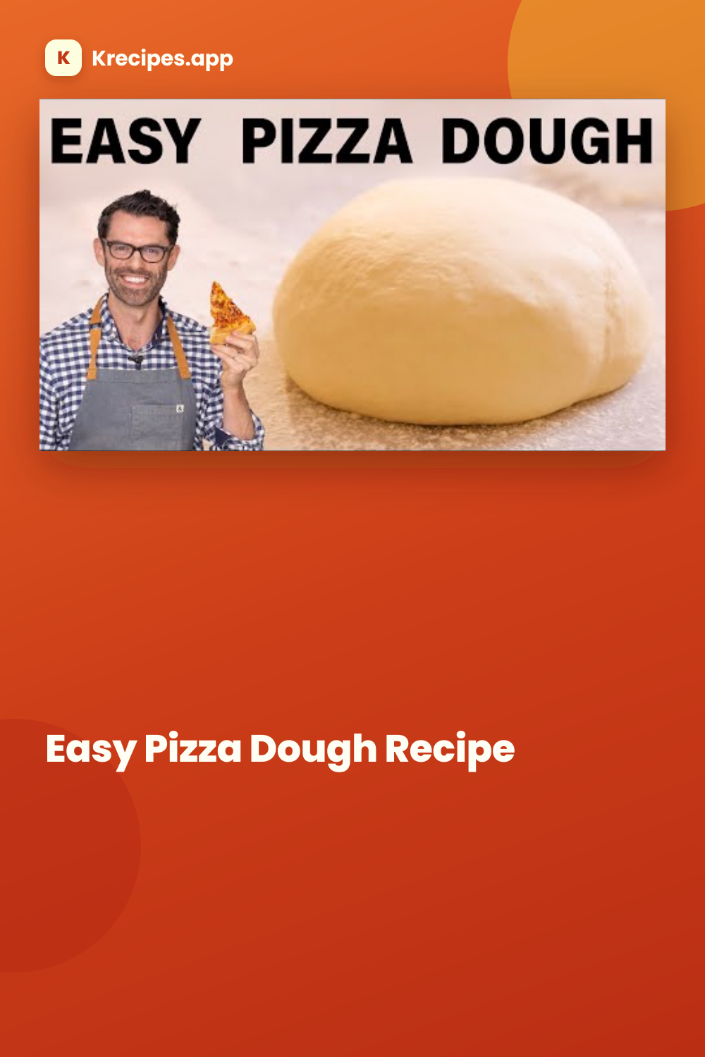 Easy Pizza Dough Recipe