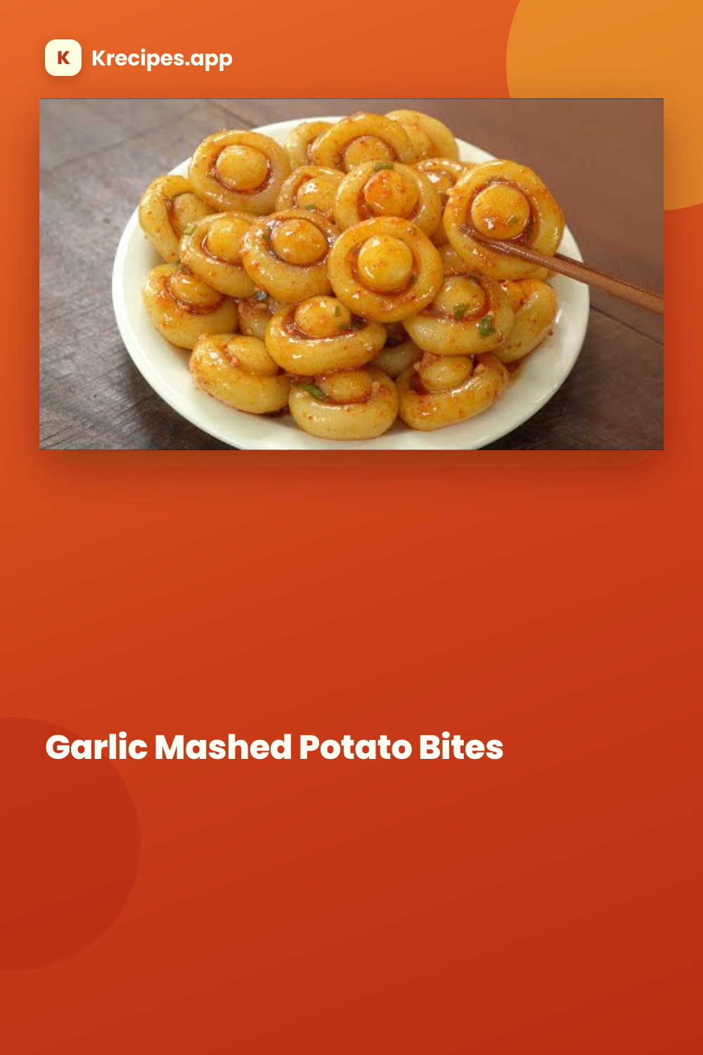 Garlic Mashed Potato Bites
