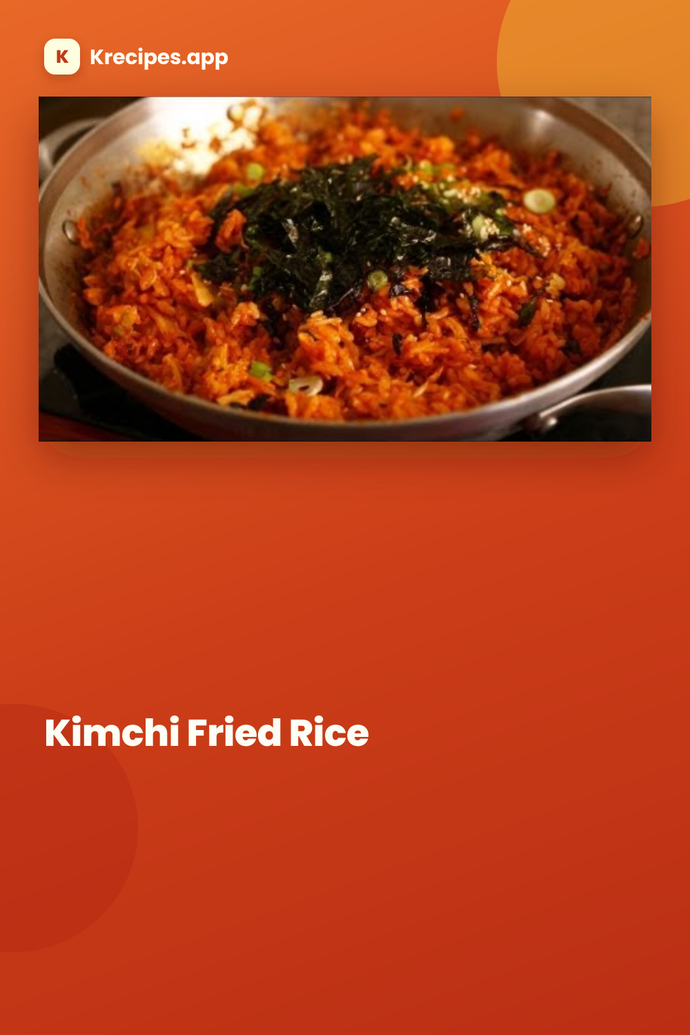 Kimchi Fried Rice